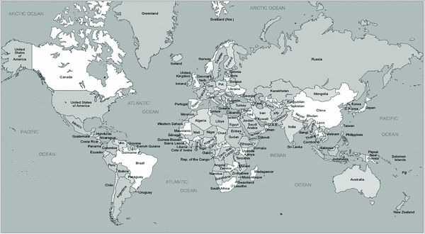 विश्व का मानचित्र
